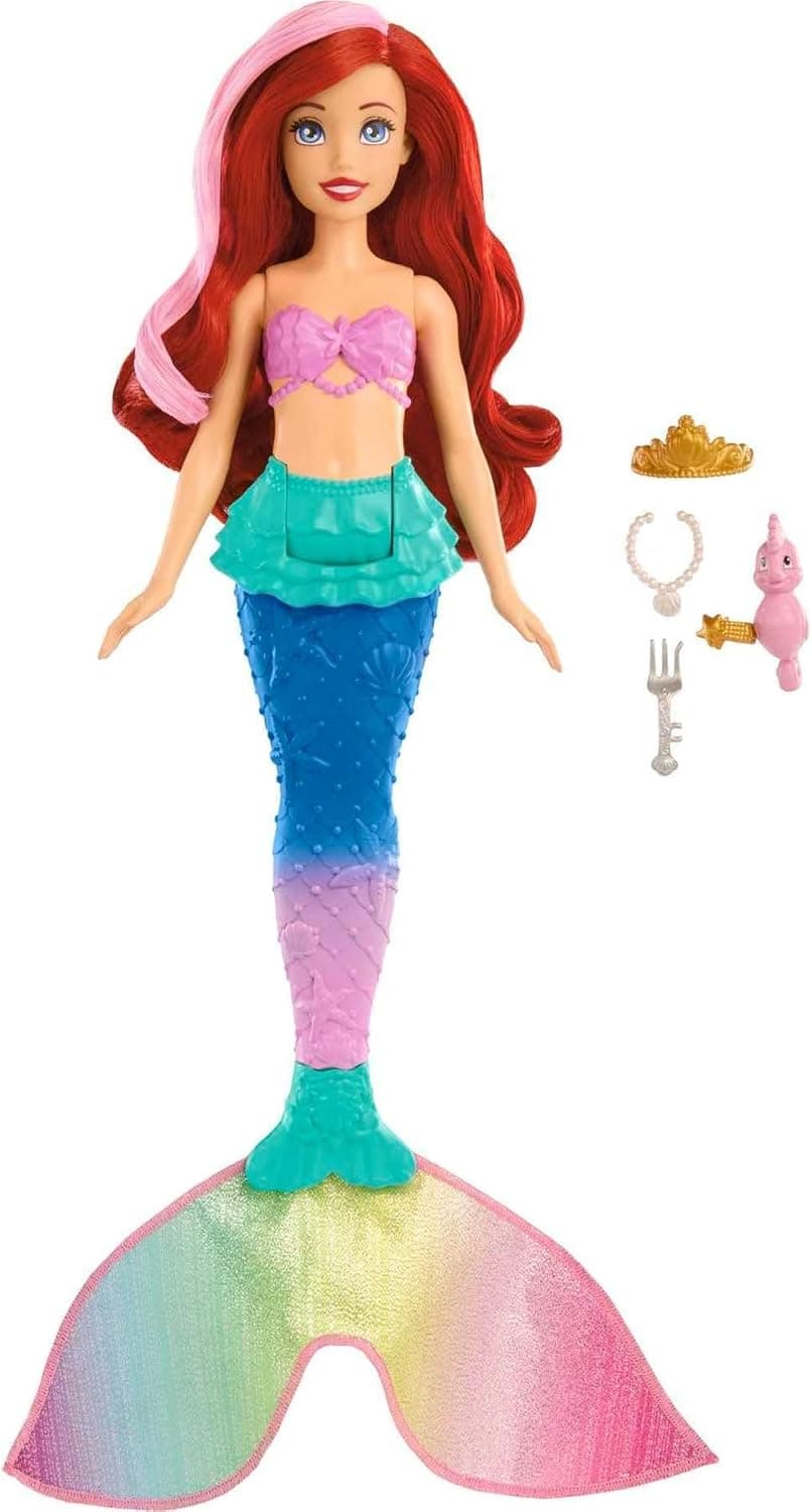عروسک پری دریایی شناگر Ariel Mattel از مجموعه Disney Princess عروسک پری دریایی شناگر Ariel Mattel از مجموعه Disney Princess