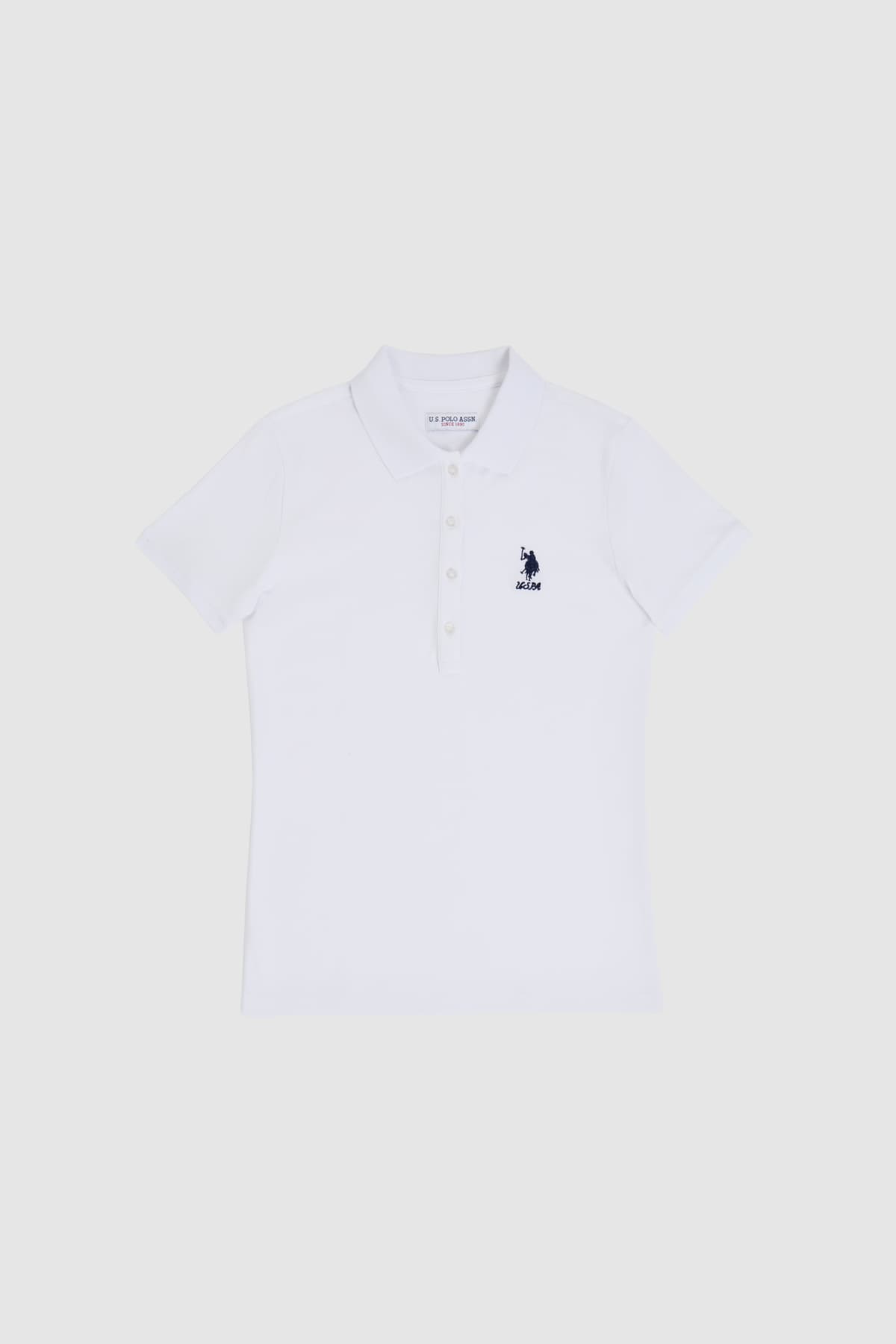 تیشرت زنانه U.S. Polo Assn. سفید یقه پولو بیسیک مدل 50321798-VR013 تیشرت زنانه U.S. Polo Assn. سفید یقه پولو بیسیک مدل 50321798-VR013