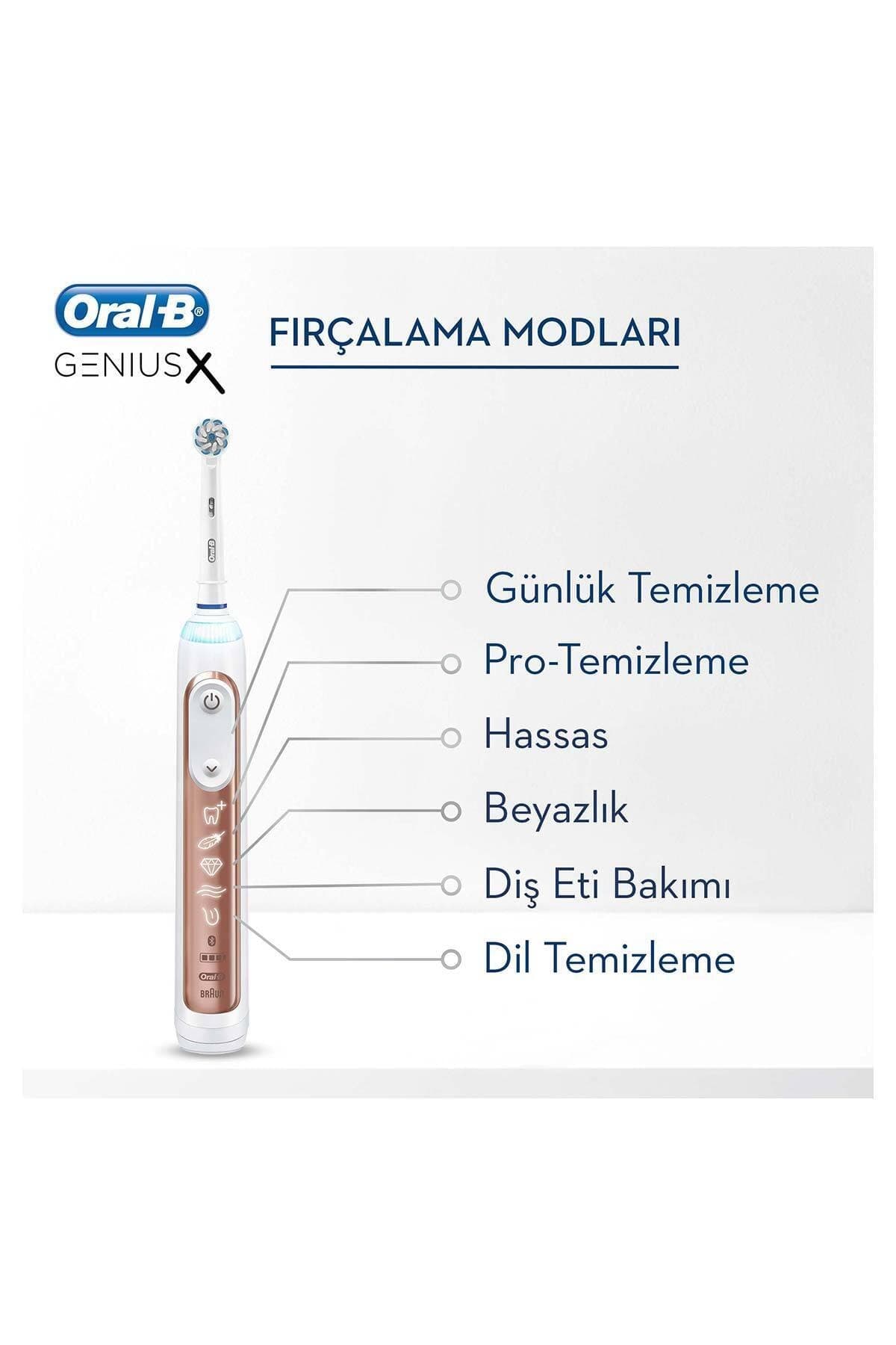 مسواک برقی شارژی Oral-B Genius X Luxury Edition رزگلد مسواک برقی شارژی Oral-B Genius X Luxury Edition رزگلد