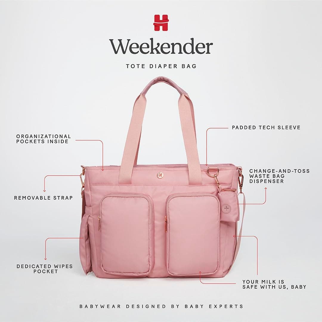کیف لوازم نوزاد HUGGIES Signature Hug مدل Weekender Tote کیف لوازم نوزاد HUGGIES Signature Hug مدل Weekender Tote