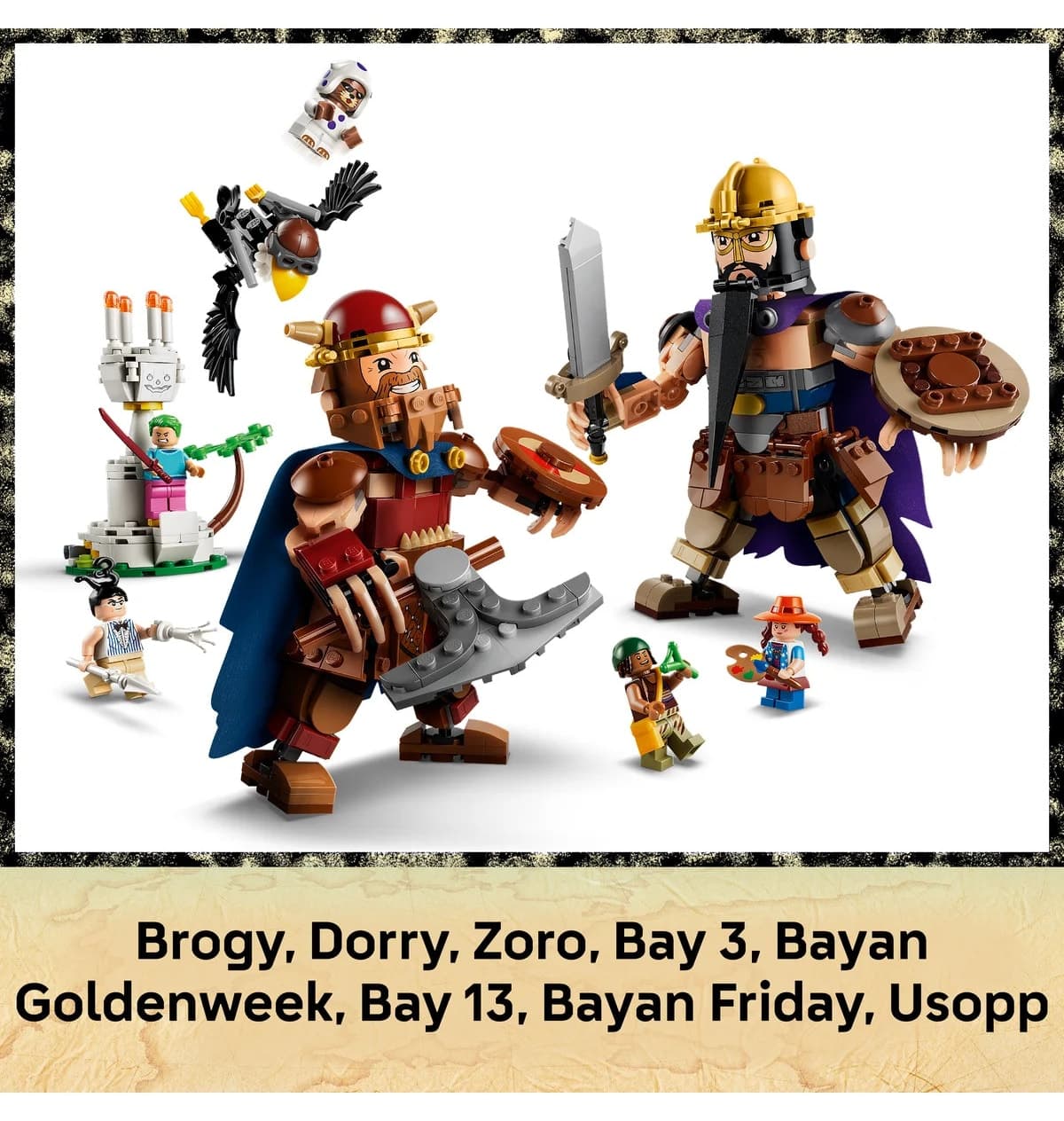لگو ONE PIECE Dorry vs. Brogy Little Garden مدل 75644 با 733P لگو ONE PIECE Dorry vs. Brogy Little Garden مدل 75644 با 733P