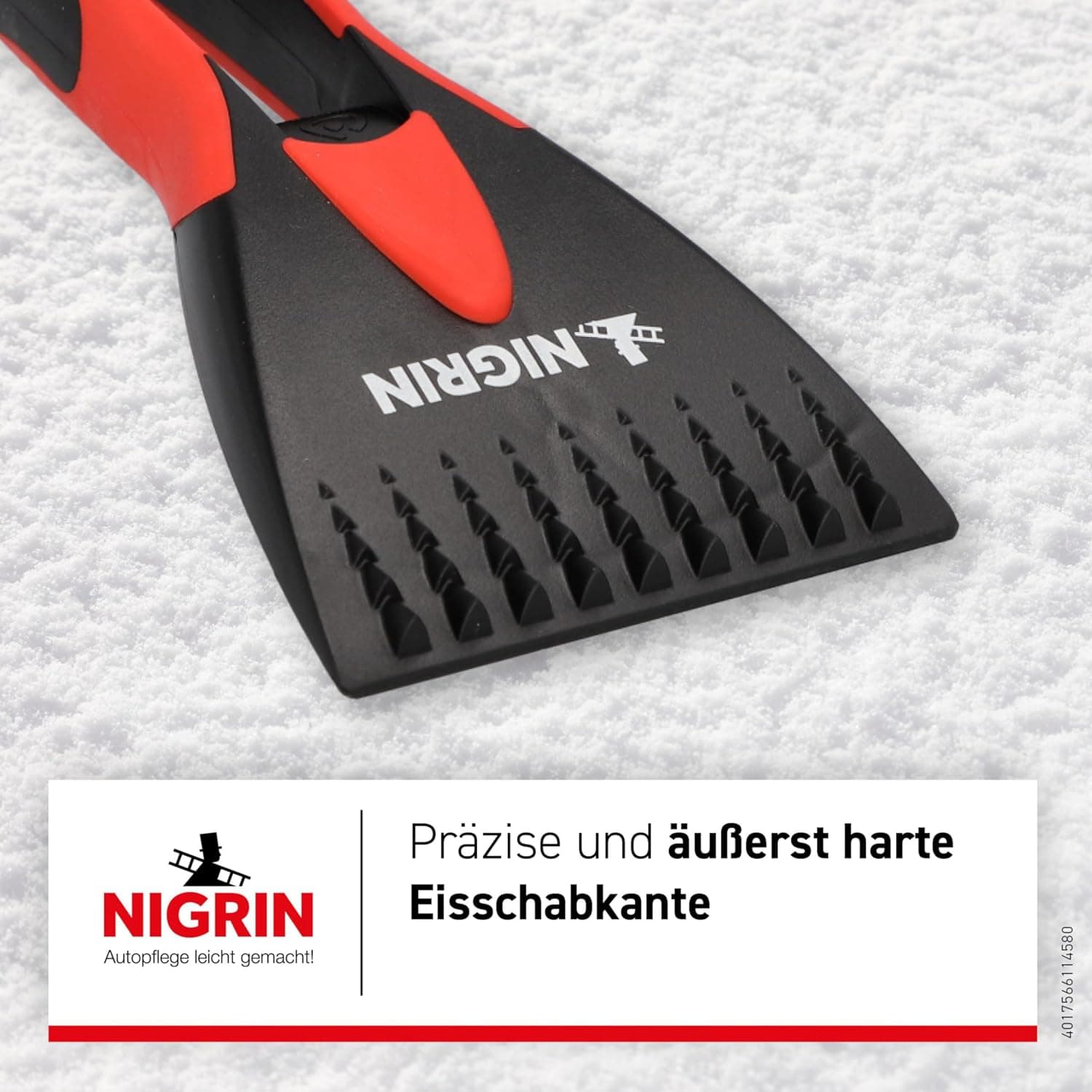 خراش یخ شیشه خودرو Nigrin زمستانی دسته نرم مشکی قرمز ۱ عددی خراش یخ شیشه خودرو Nigrin زمستانی دسته نرم مشکی قرمز ۱ عددی