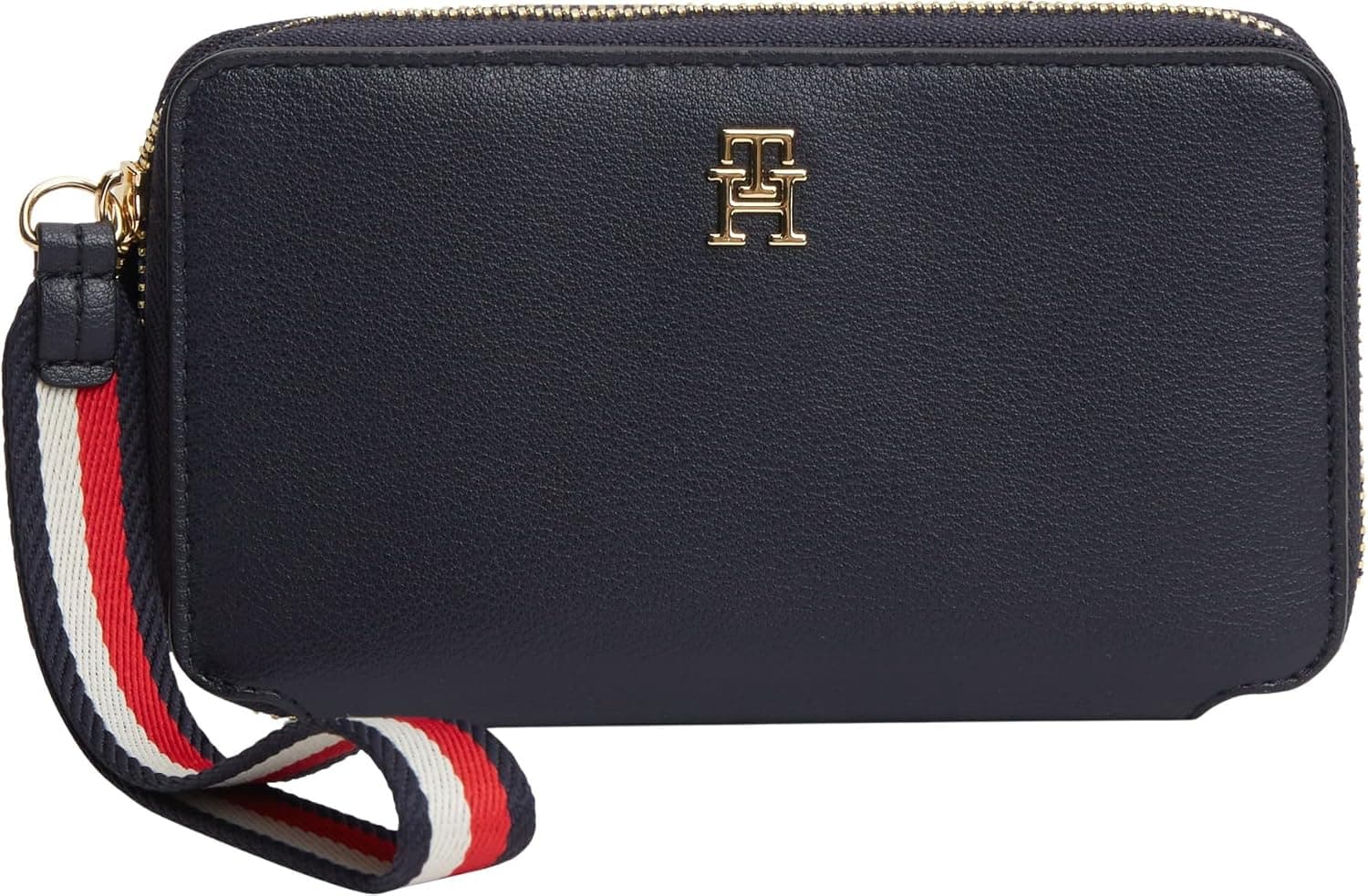 کیف پول زنانه Tommy Hilfiger کامپکت زیپدار TH Logotape کوچک آبی مدل BM/AW0AW18699DW6 کیف پول زنانه Tommy Hilfiger کامپکت زیپدار TH Logotape کوچک آبی مدل BM/AW0AW18699DW6