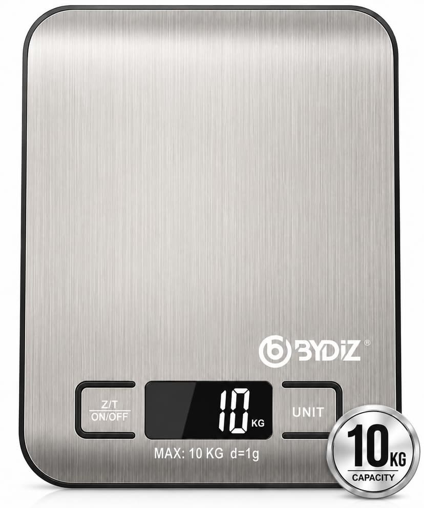 ترازو دیجیتال آشپزخانه BYDİZ ظرفیت 10 کیلوگرم دقت 1 گرم مدل BY-005 ترازو دیجیتال آشپزخانه BYDİZ ظرفیت 10 کیلوگرم دقت 1 گرم مدل BY-005