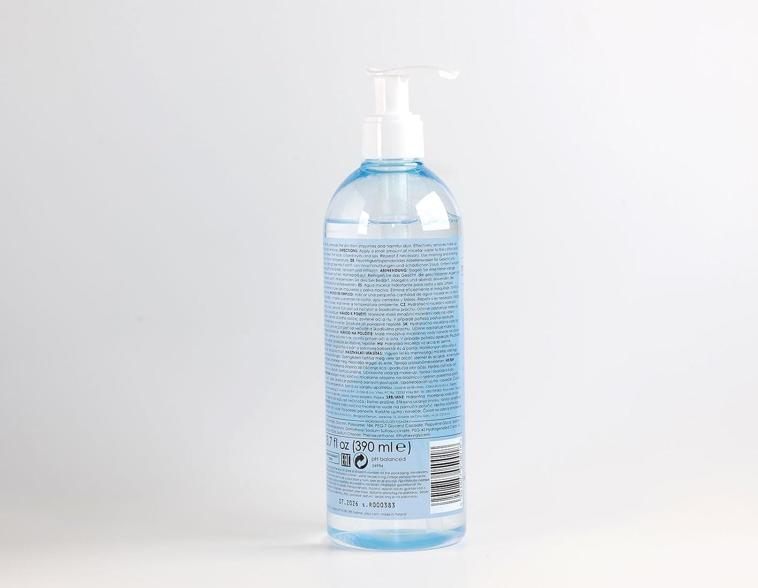 آب پاککننده میسلار Ziaja مرطوبکننده 390 ml آب پاککننده میسلار Ziaja مرطوبکننده 390 ml