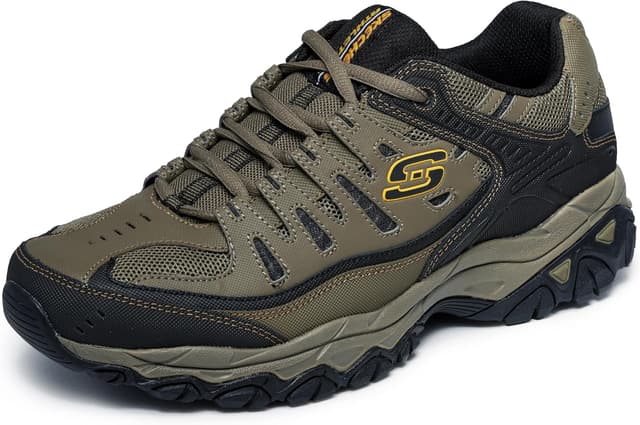 کفش ورزشی مردانه Skechers بنددار با کفی حافظهدار مدل Afterburn کفش ورزشی مردانه Skechers بنددار با کفی حافظهدار مدل Afterburn