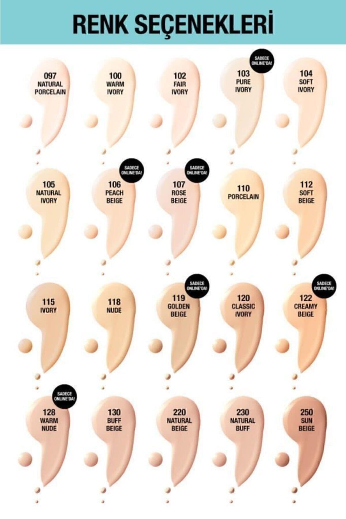 فاندیشن Maybelline New York سری Fit Me Matte+Poreless رنگ 120 عاجی کلاسیک فاندیشن Maybelline New York سری Fit Me Matte+Poreless رنگ 120 عاجی کلاسیک
