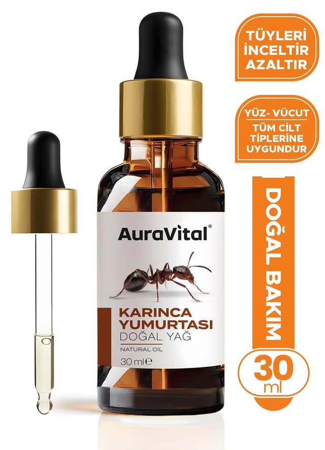 روغن تخم مورچه AuraVital 30ml طبیعی مراقبت پوستی بعد از اپیلاسیون کاهش دهنده مو روغن تخم مورچه AuraVital 30ml طبیعی مراقبت پوستی بعد از اپیلاسیون کاهش دهنده مو