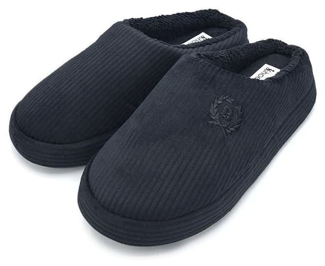 دمپایی روفرشی مردانه shoemio مشکی مدل Bogart دمپایی روفرشی مردانه shoemio مشکی مدل Bogart