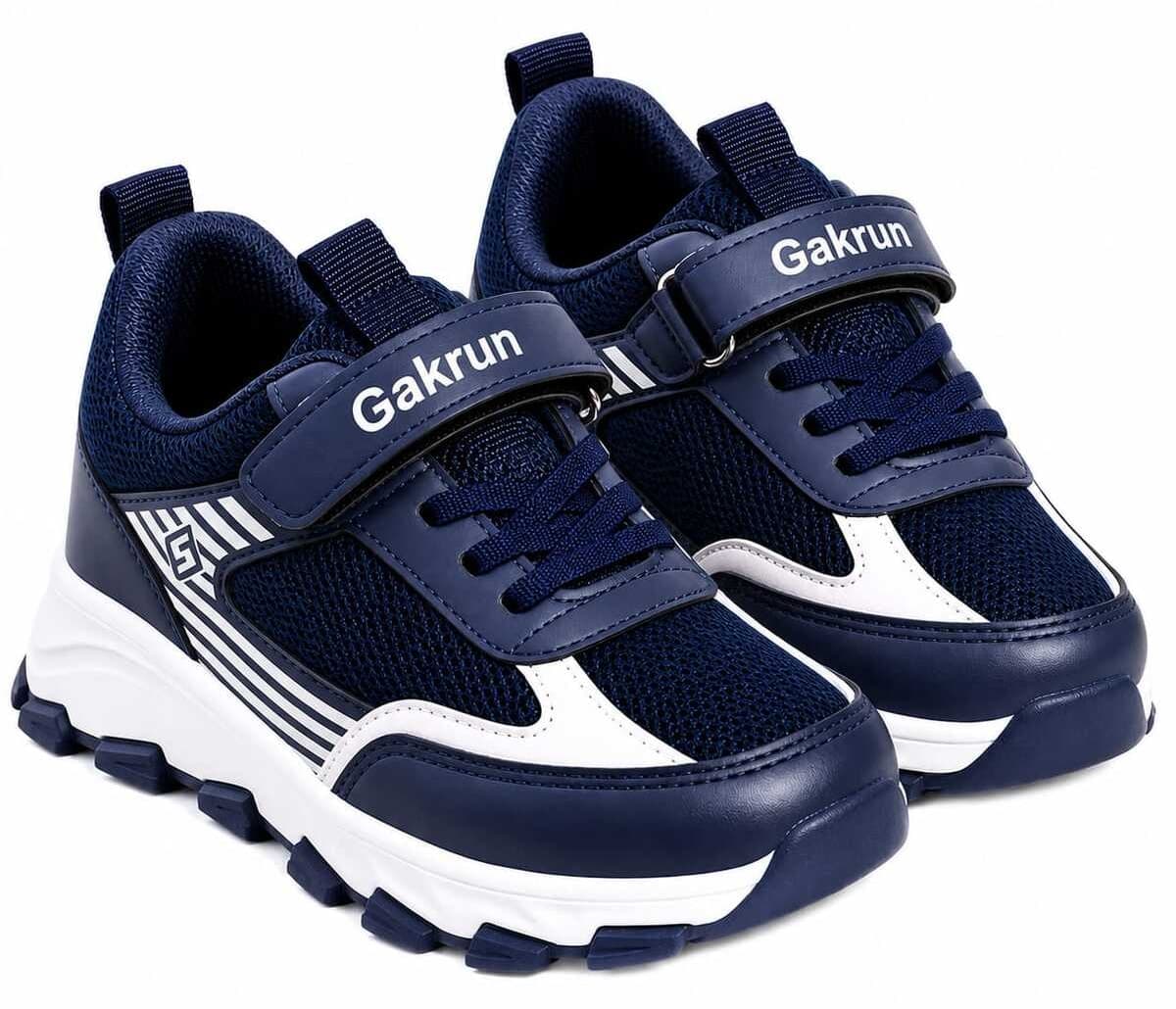 کفش اسنیکر بچگانه GAK RUN با بند چسبی و کشی زیره سبک پلی کفش اسنیکر بچگانه GAK RUN با بند چسبی و کشی زیره سبک پلی