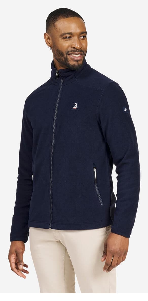 پلار گرمنگهدار مردانه Decathlon ویژه قایقرانی آبی تیره مدل Sailing 100 پلار گرمنگهدار مردانه Decathlon ویژه قایقرانی آبی تیره مدل Sailing 100