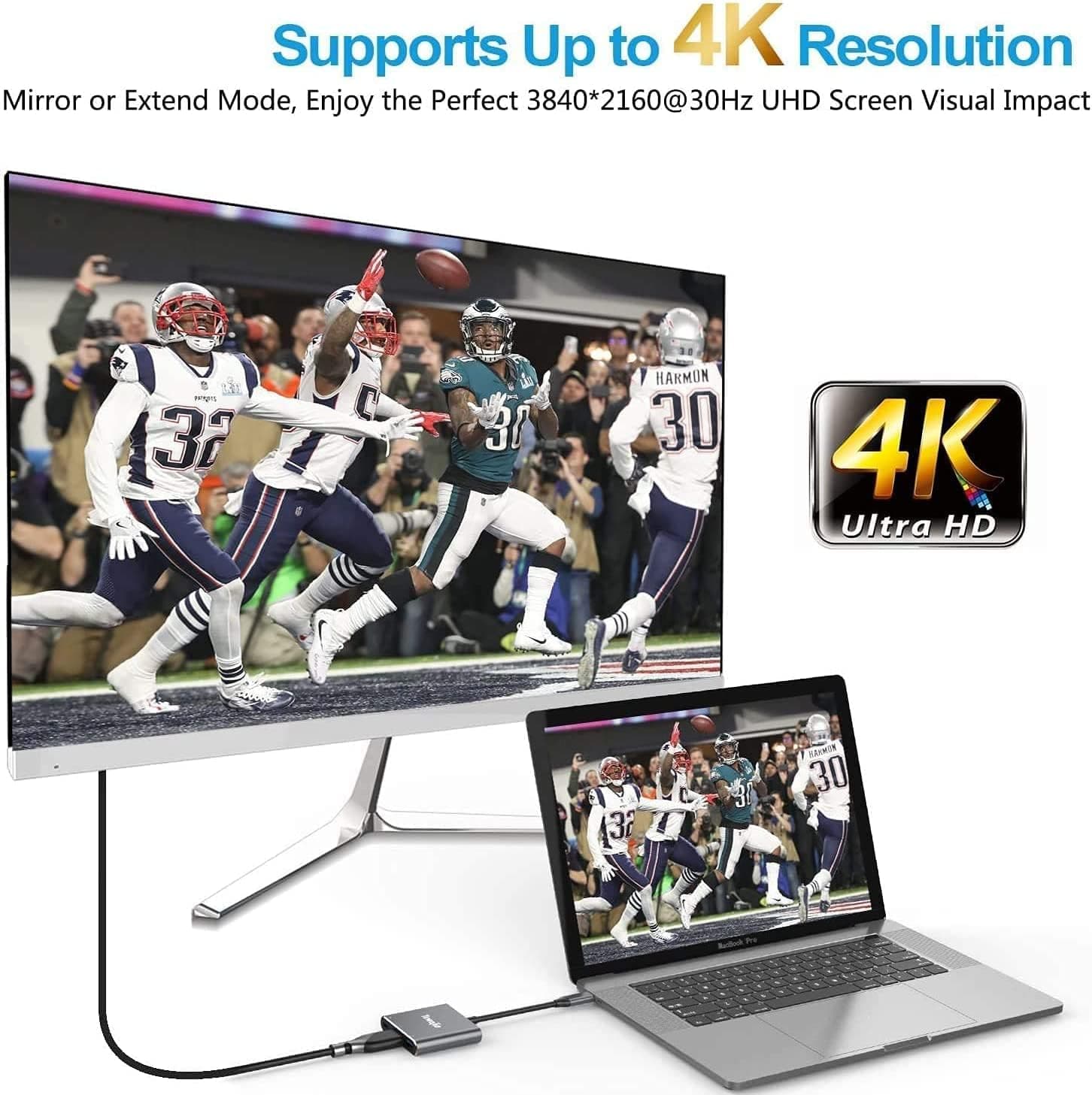 آداپتور چندمنظوره Tuwejia USB C به HDMI با خروجی HDMI 4K، USB 3.0 و شارژ USB-C سازگار با MacBook/MacBook Pro/Chr آداپتور چندمنظوره Tuwejia USB C به HDMI با خروجی HDMI 4K، USB 3.0 و شارژ USB-C سازگار با MacBook/MacBook Pro/Chr