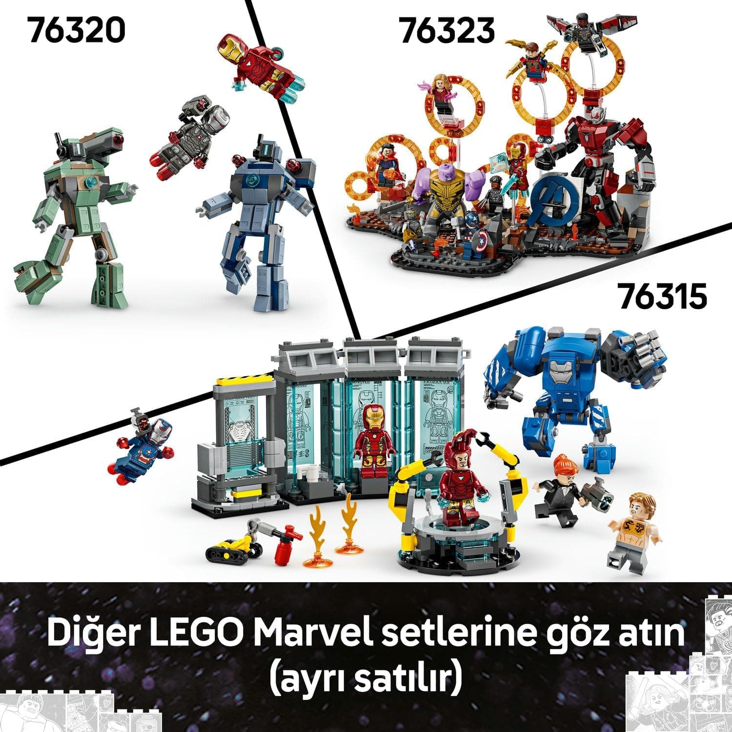 لگو Marvel Avengers Endgame Thor در برابر Chitauri مدل 76322 لگو Marvel Avengers Endgame Thor در برابر Chitauri مدل 76322