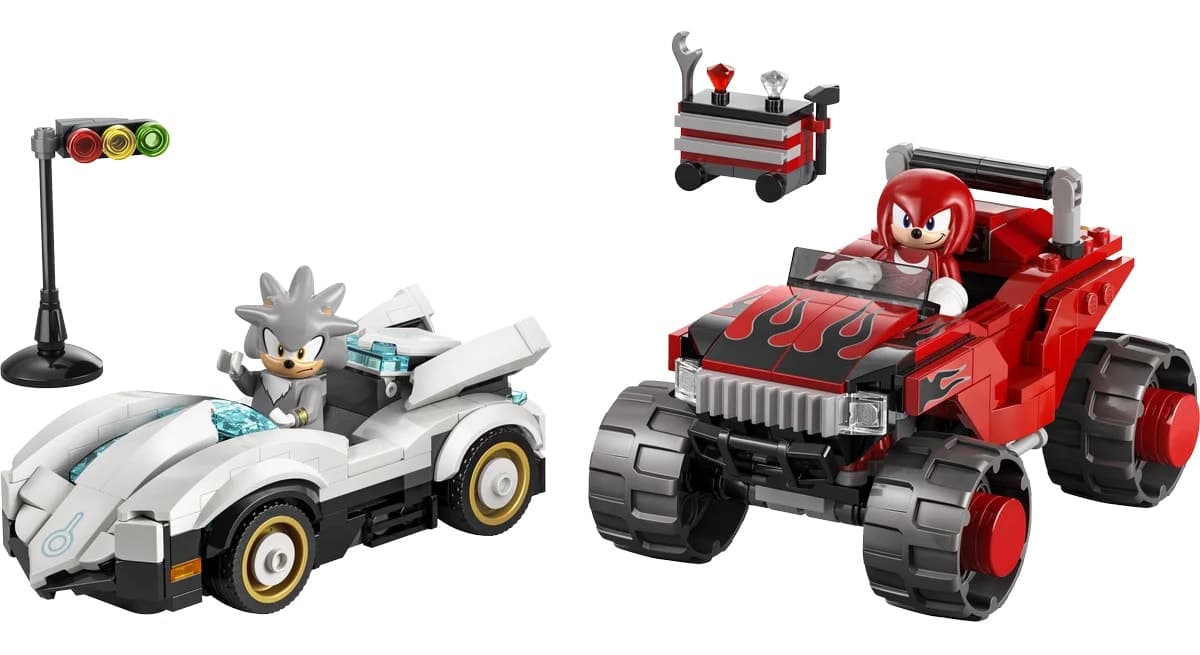 لگو Sonic Silver's Car مقابل Knuckles' Monster Truck مدل 77118 لگو Sonic Silver's Car مقابل Knuckles' Monster Truck مدل 77118