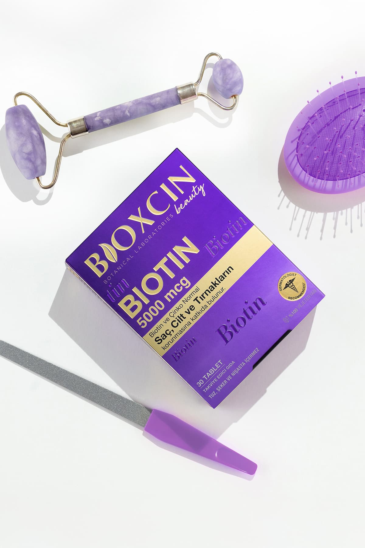 قرص ویتامین مو و ناخن Bioxcin Biotin بیوتین 5.000 Mcg و زینک 15 Mg 2 x 30 عددی قرص ویتامین مو و ناخن Bioxcin Biotin بیوتین 5.000 Mcg و زینک 15 Mg 2 x 30 عددی