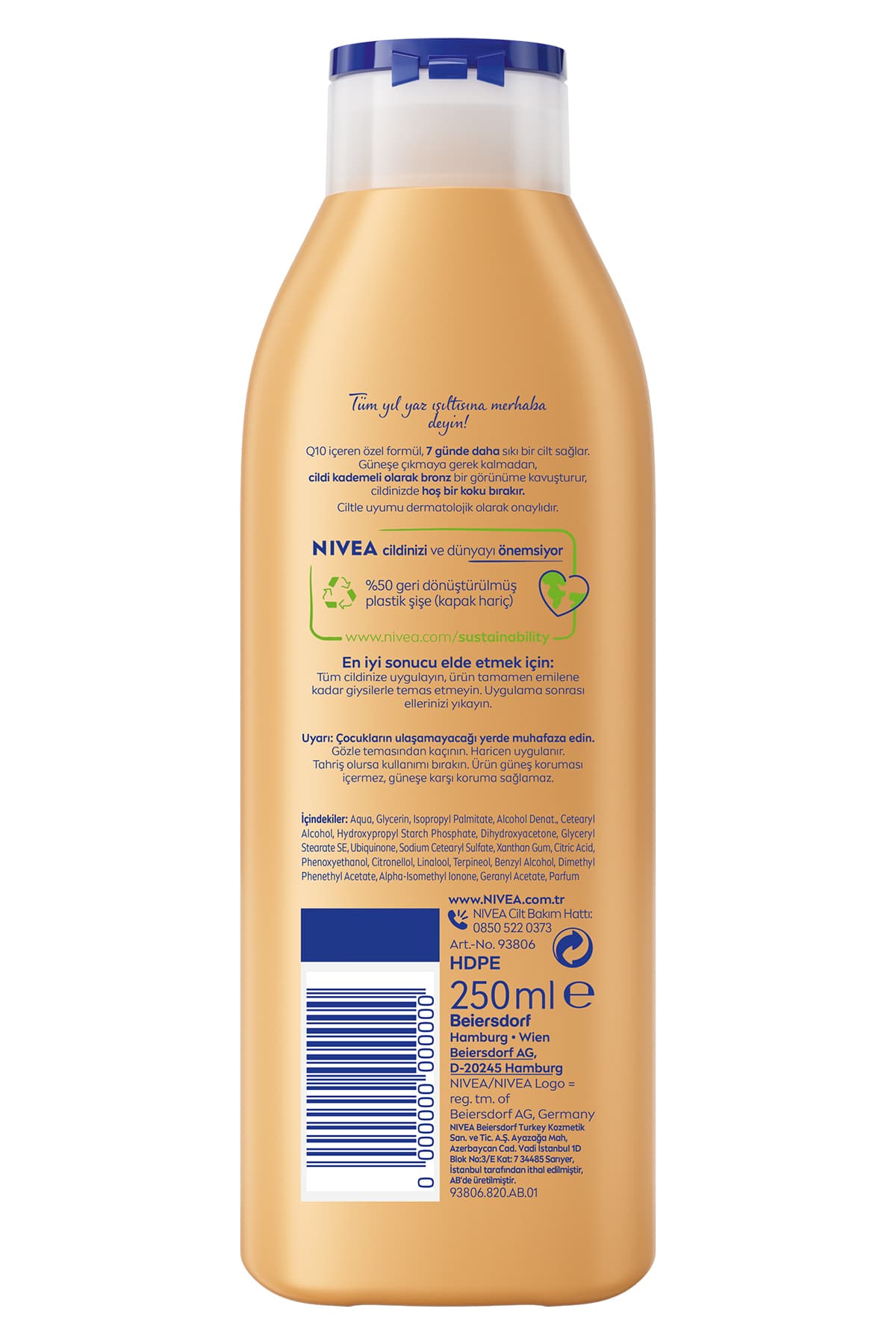 لوسیون بدن سفتکننده و برنزهکننده NIVEA Q10 حجم 250ml لوسیون بدن سفتکننده و برنزهکننده NIVEA Q10 حجم 250ml