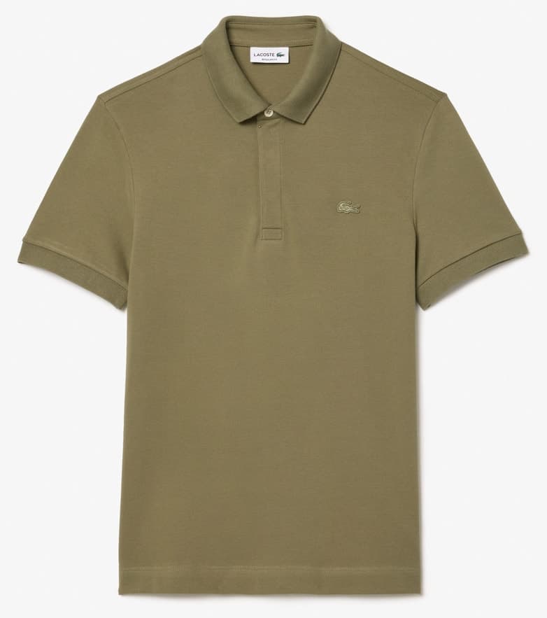 پولو مردانه Lacoste خاکی فیت معمولی مدل Paris پولو مردانه Lacoste خاکی فیت معمولی مدل Paris