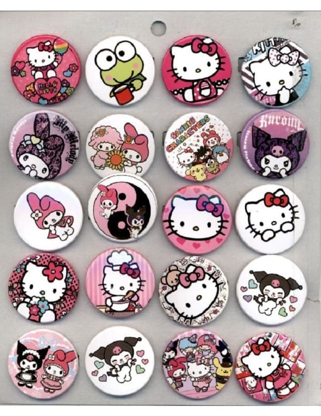 بج سینه Hello Kitty Kağıtay بسته ۲۰ عددی بج سینه Hello Kitty Kağıtay بسته ۲۰ عددی