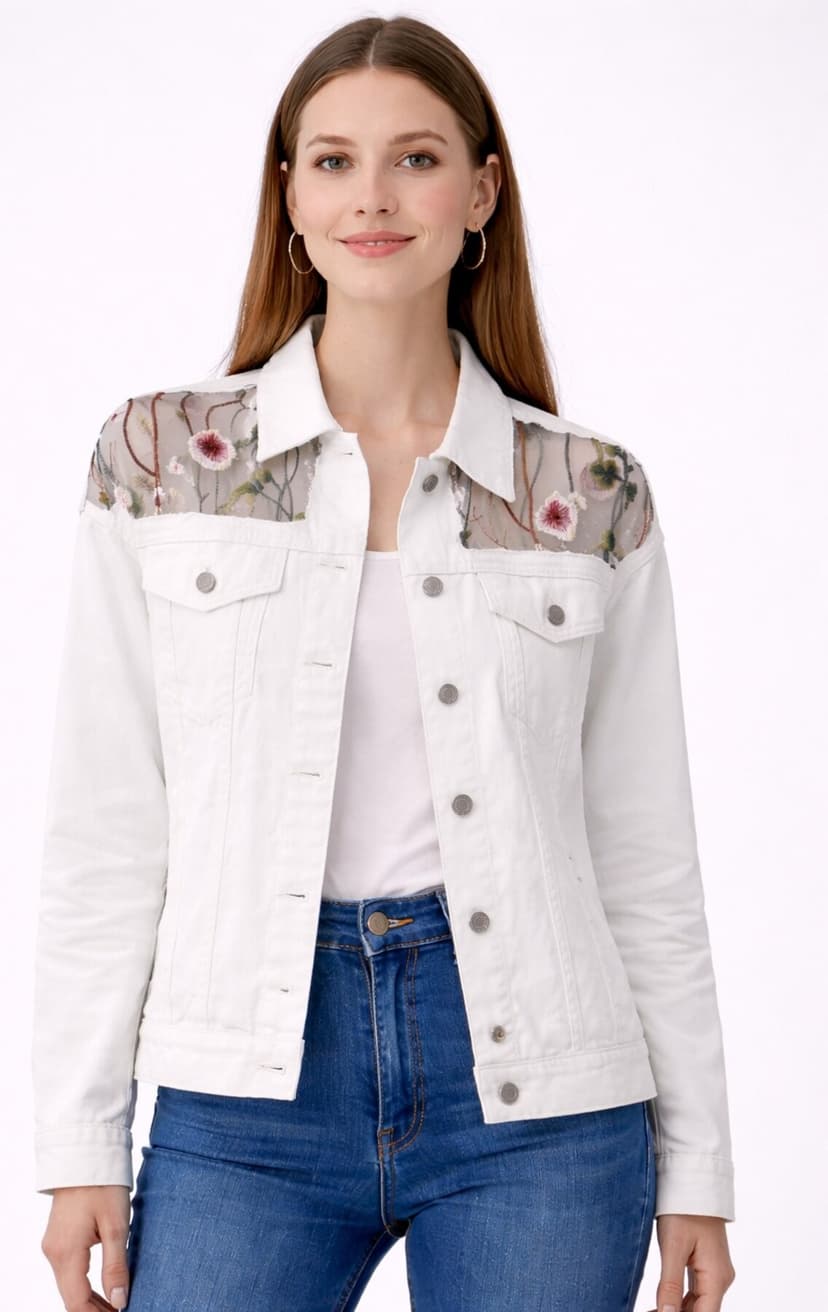 ژاکت جین زنانه centilmen با جزئیات پشت مدل X228 ژاکت جین زنانه centilmen با جزئیات پشت مدل X228