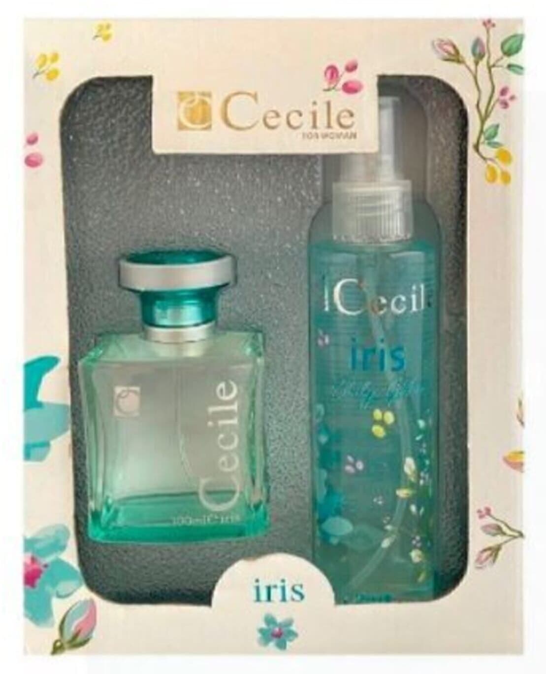 ست ادکلن زنانه Cecile مدل Iris 100ml Edt و 150ml Body Mist ست ادکلن زنانه Cecile مدل Iris 100ml Edt و 150ml Body Mist
