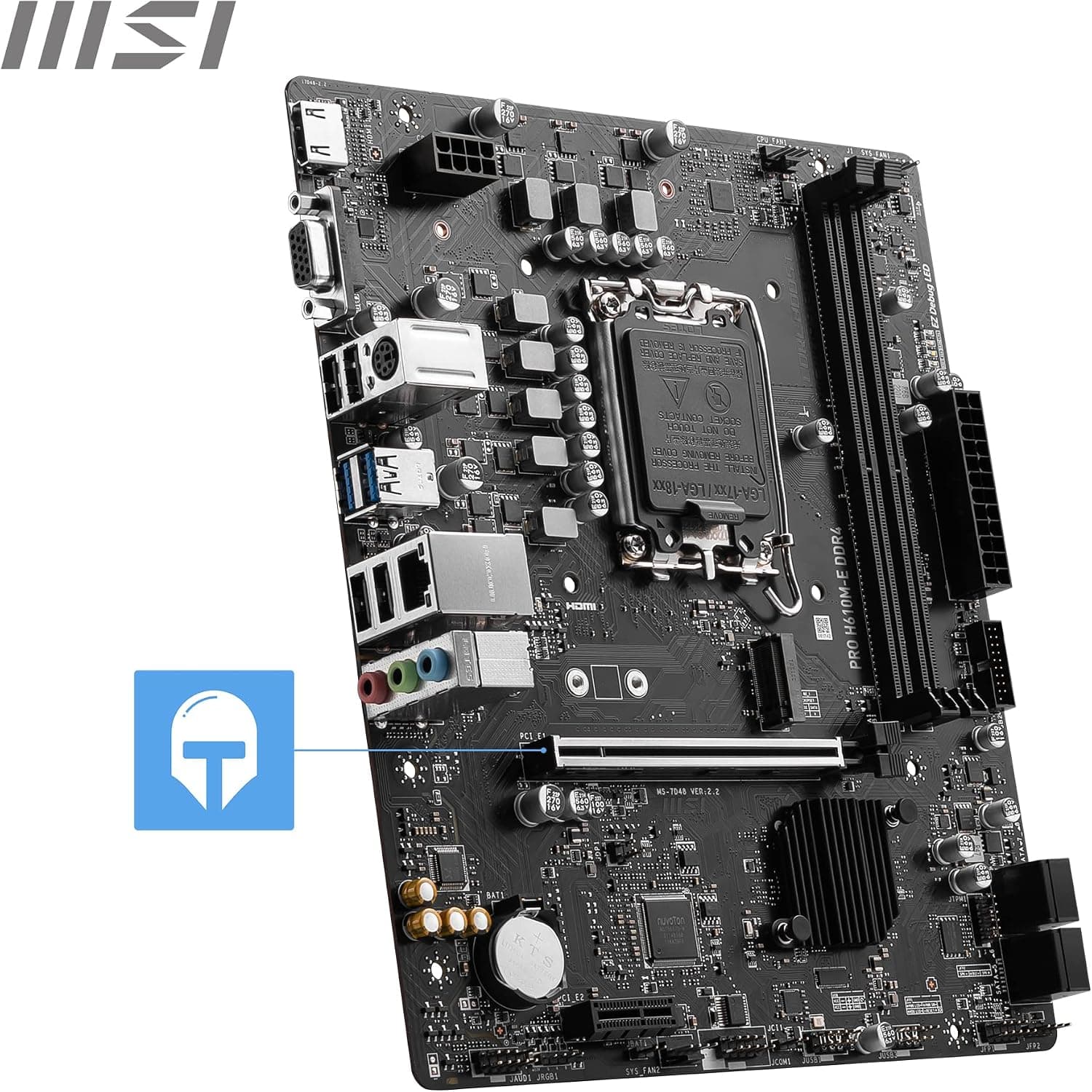 مادربرد MSI مدل PRO H610M-E با پشتیبانی از پردازندههای اینتل نسل ۱۲ مادربرد MSI مدل PRO H610M-E با پشتیبانی از پردازندههای اینتل نسل ۱۲