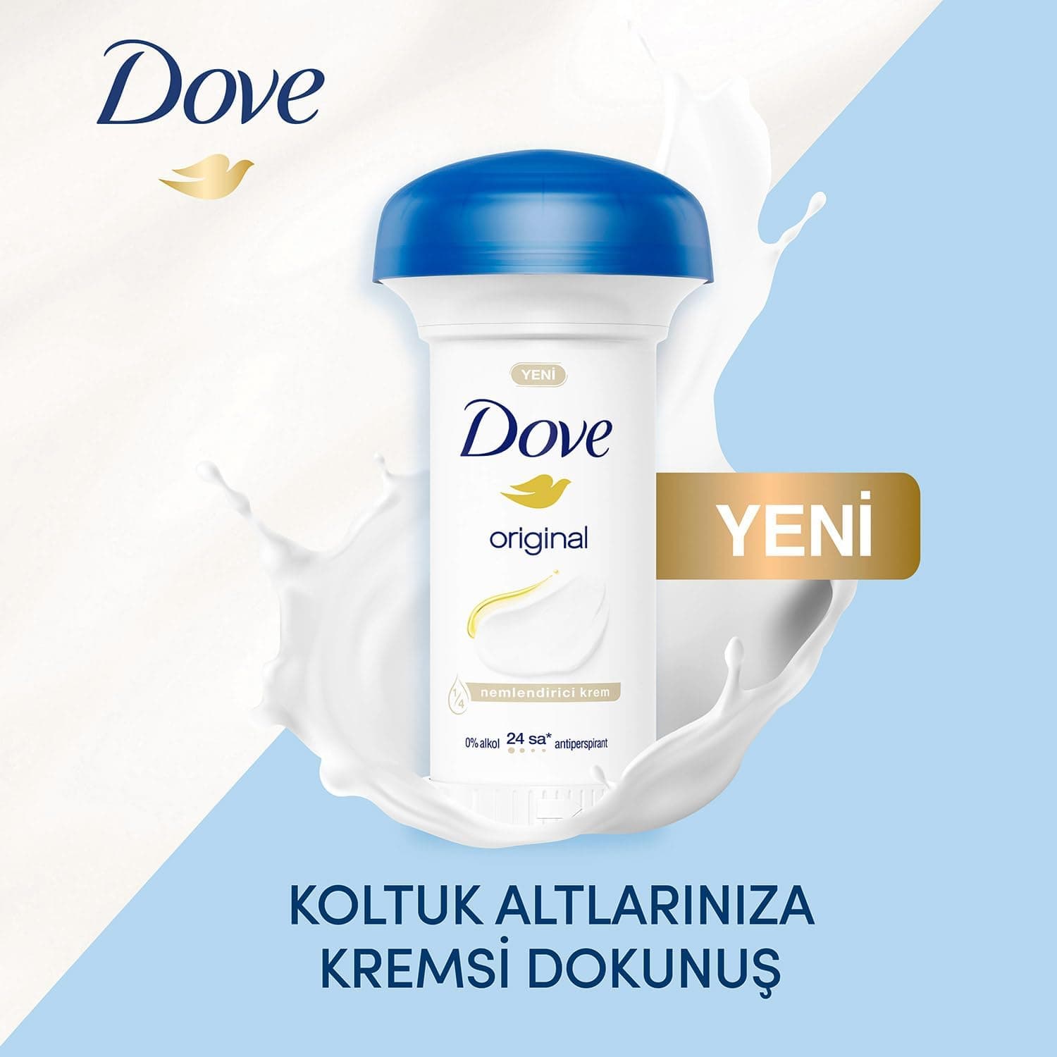 دئودورانت استیکی زنانه Dove Original حاوی 1/4 کرم مرطوبکننده 50 ml دئودورانت استیکی زنانه Dove Original حاوی 1/4 کرم مرطوبکننده 50 ml