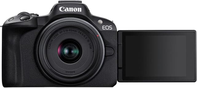 دوربین بدون آینه Canon EOS R50 مشکی با لنز RF-S 18-45mm F4.5-6.3 IS STM دوربین بدون آینه Canon EOS R50 مشکی با لنز RF-S 18-45mm F4.5-6.3 IS STM