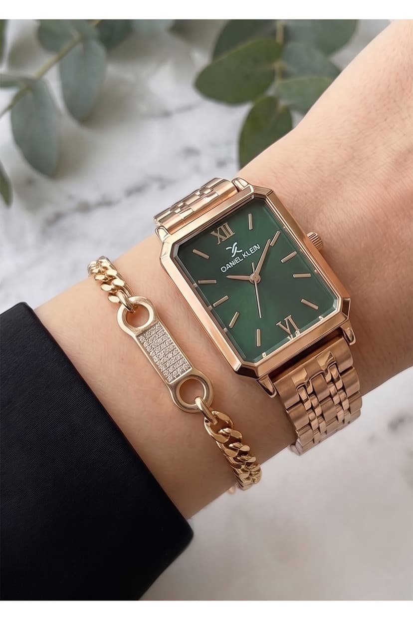 ساعت مچی زنانه Daniel Klein قاب مستطیلی بند فلزی سبک وینتیج ساعت مچی زنانه Daniel Klein قاب مستطیلی بند فلزی سبک وینتیج