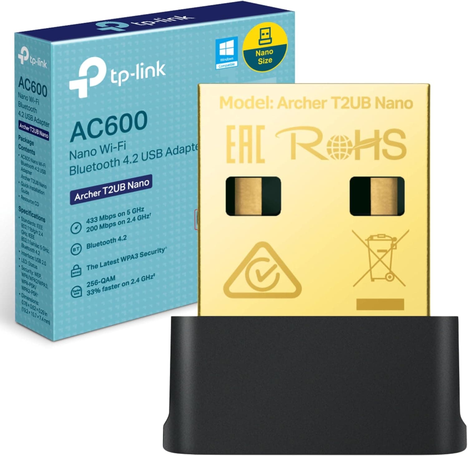 آداپتور USB بیسیم TP-Link AX1800 با Wi-Fi 6 و دو آنتن، USB 3.0، دوبانده، مدل Archer TX20U Plus، مشکی آداپتور USB بیسیم TP-Link AX1800 با Wi-Fi 6 و دو آنتن، USB 3.0، دوبانده، مدل Archer TX20U Plus، مشکی