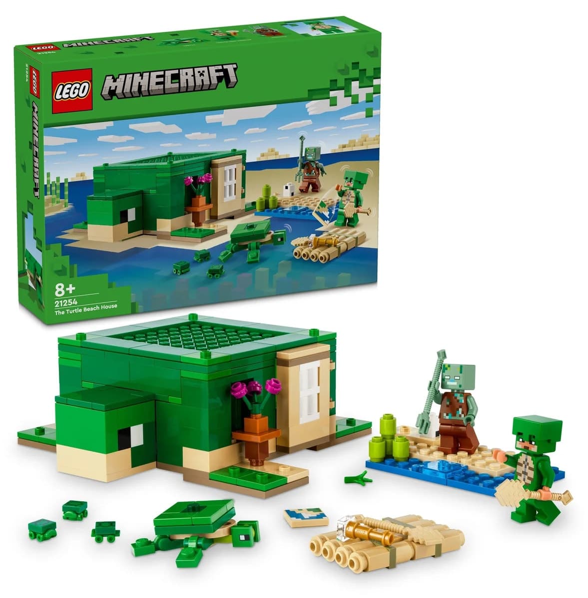 لگو Minecraft خانه ساحلی لاکپشت مدل 21254 234P لگو Minecraft خانه ساحلی لاکپشت مدل 21254 234P