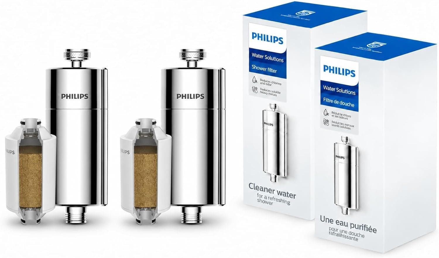 فیلتر دوش خطی Philips کروم مدل AWP1775 با ۱ کارتریج یدکی 50 000 L فیلتر دوش خطی Philips کروم مدل AWP1775 با ۱ کارتریج یدکی 50 000 L