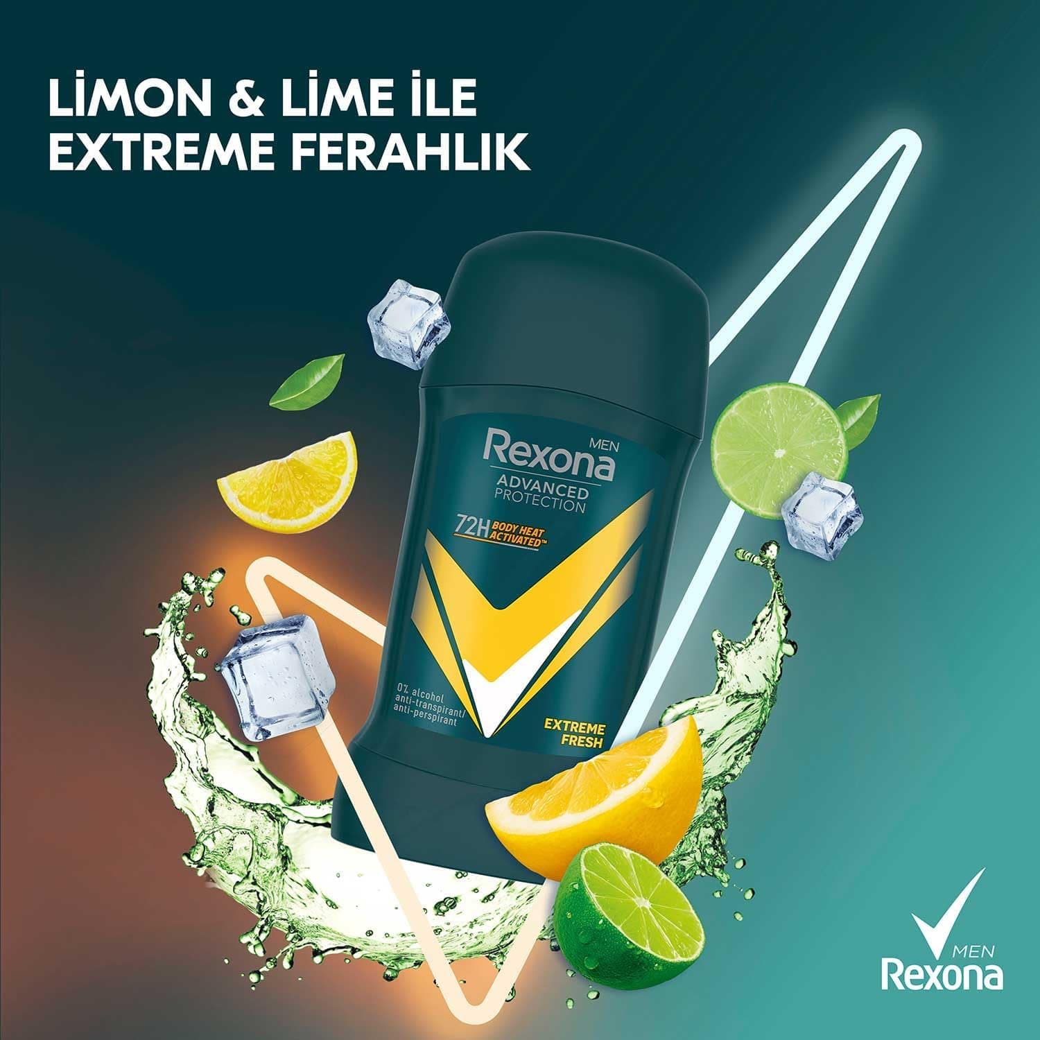 دئودورانت استیکی مردانه Rexona Extra Fresh 50 میلیلیتر دئودورانت استیکی مردانه Rexona Extra Fresh 50 میلیلیتر