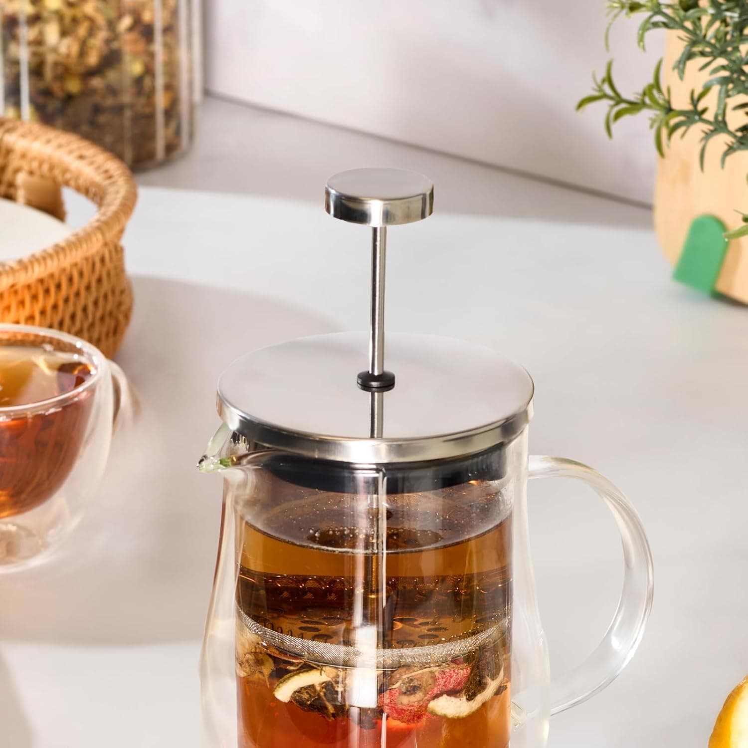 فرنچ پرس KARACA Pia Kiku 600 ml مدل 000001000244235002 فرنچ پرس KARACA Pia Kiku 600 ml مدل 000001000244235002