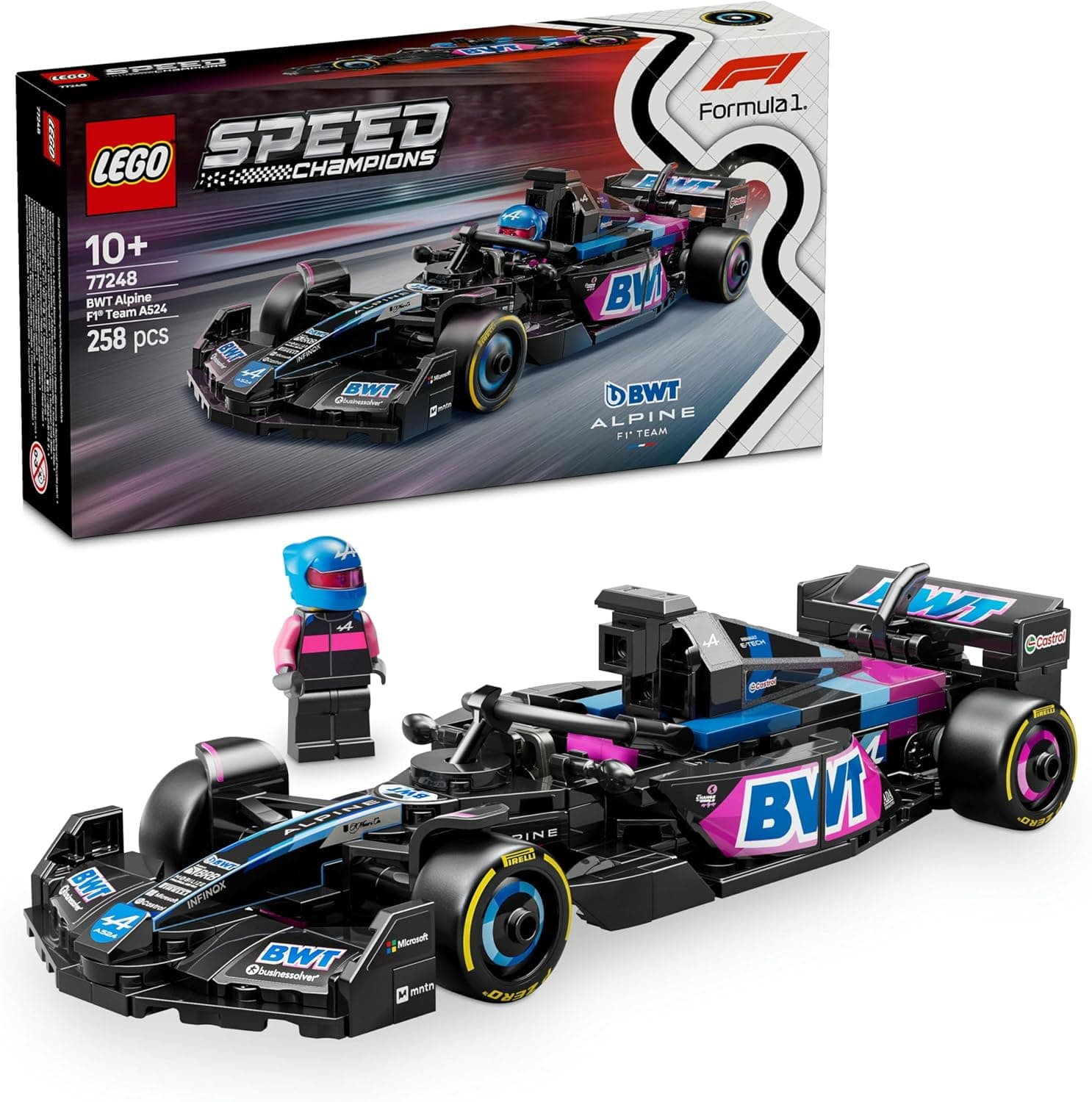 لگو Speed Champions BWT Alpine F1 Team ماشین مسابقه ساختنی مدل A524 کد 77248 لگو Speed Champions BWT Alpine F1 Team ماشین مسابقه ساختنی مدل A524 کد 77248