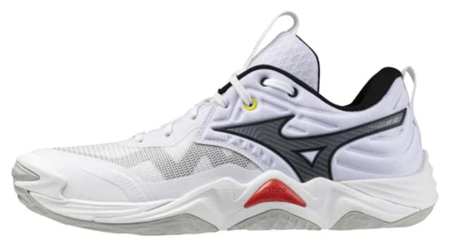 کفش والیبال یونیسکس Mizuno سفید مدل Wave Momentum Elite کفش والیبال یونیسکس Mizuno سفید مدل Wave Momentum Elite