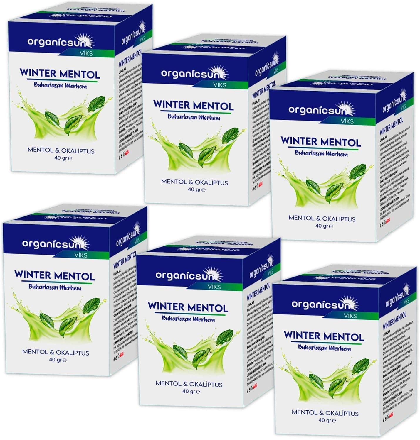 مرهم بخارشونده Organicsun Viks با منتول و اوکالیپتوس Winter Mentol 40 گرم مرهم بخارشونده Organicsun Viks با منتول و اوکالیپتوس Winter Mentol 40 گرم
