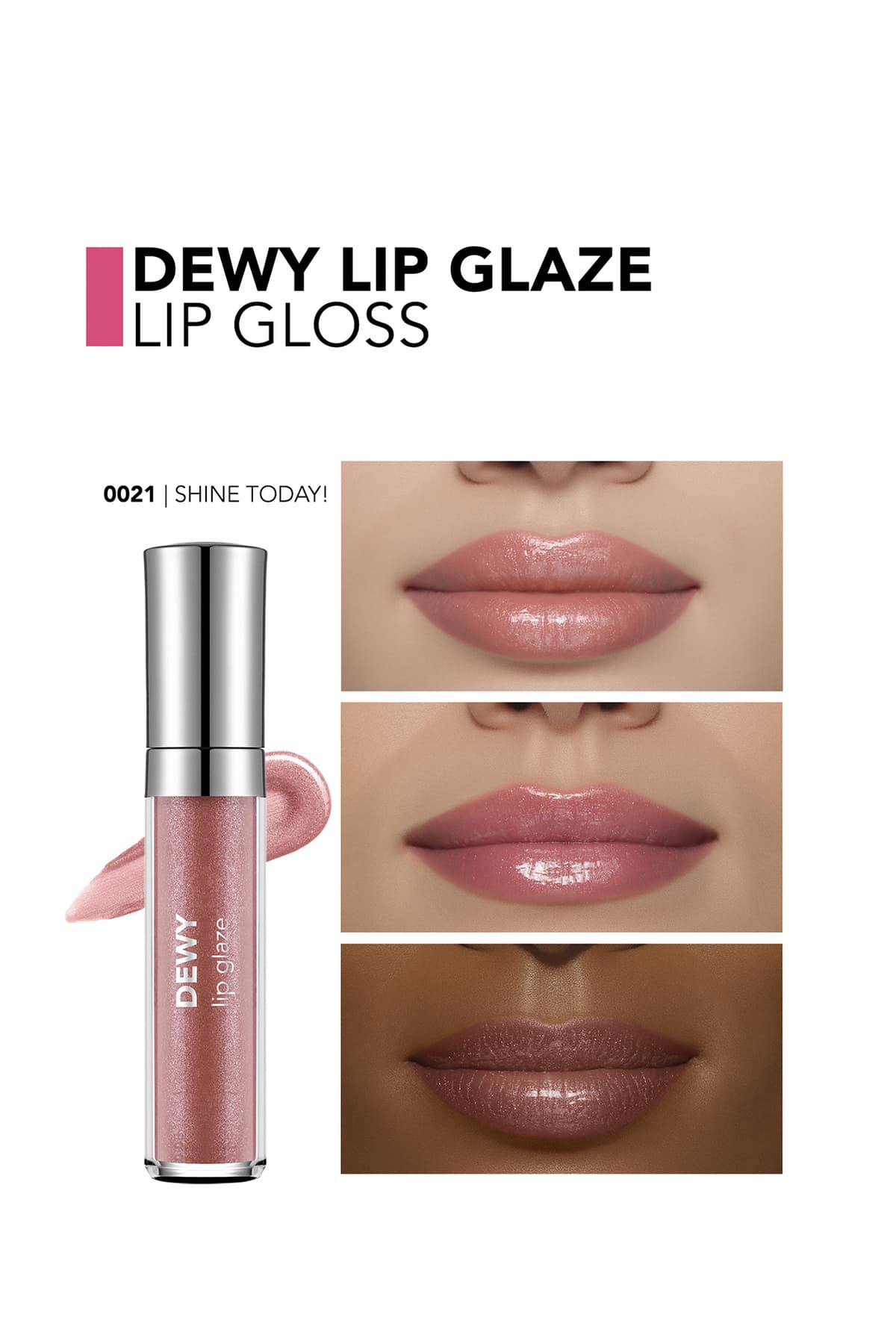 برق لب تغذیهکننده Flormar مدل Dewy Lip Glaze 021 Shine Today برق لب تغذیهکننده Flormar مدل Dewy Lip Glaze 021 Shine Today