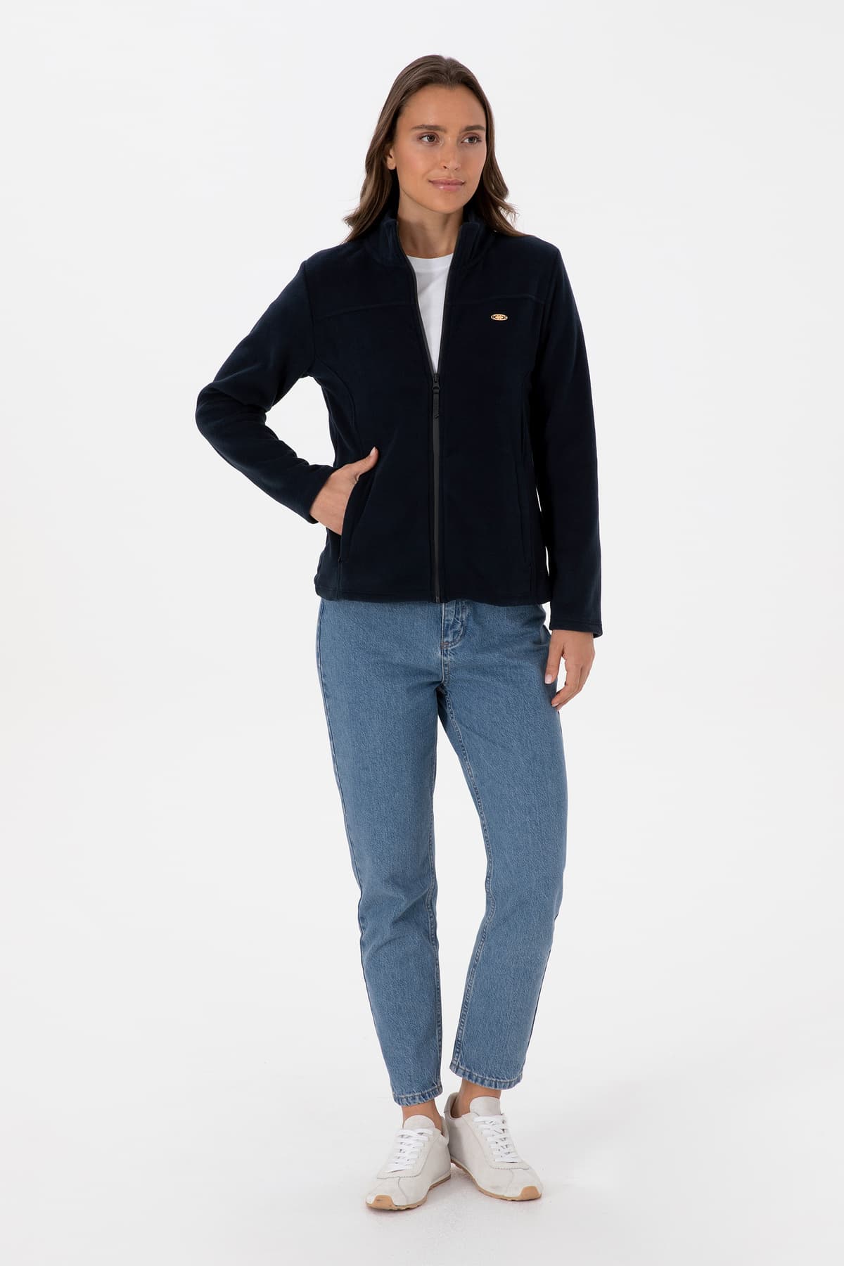 سوئیشرت پلار زنانه U.S. Polo Assn. سرمهای یقه ایستاده زیپدار مدل 50316729-VR059 سوئیشرت پلار زنانه U.S. Polo Assn. سرمهای یقه ایستاده زیپدار مدل 50316729-VR059