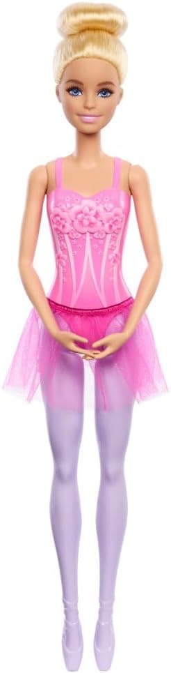 عروسک بالرین Barbie با موهای بلوند و دامن توتوی بنفش جداشدنی عروسک بالرین Barbie با موهای بلوند و دامن توتوی بنفش جداشدنی