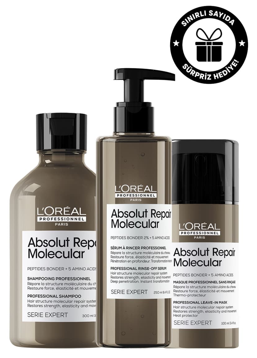 محصول مراقبت مو L'oreal Professionnel Serie Expert Absolut Repair Molecular ترمیم و تقویت محصول مراقبت مو L'oreal Professionnel Serie Expert Absolut Repair Molecular ترمیم و تقویت