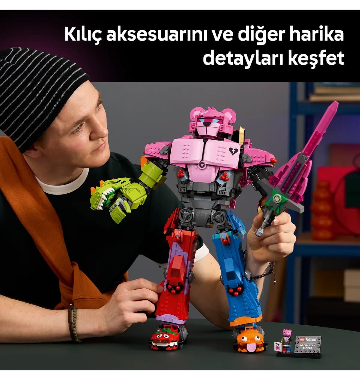 لگو Fortnite رهبر تیم Meka مدل 77078 با 2503 قطعه لگو Fortnite رهبر تیم Meka مدل 77078 با 2503 قطعه