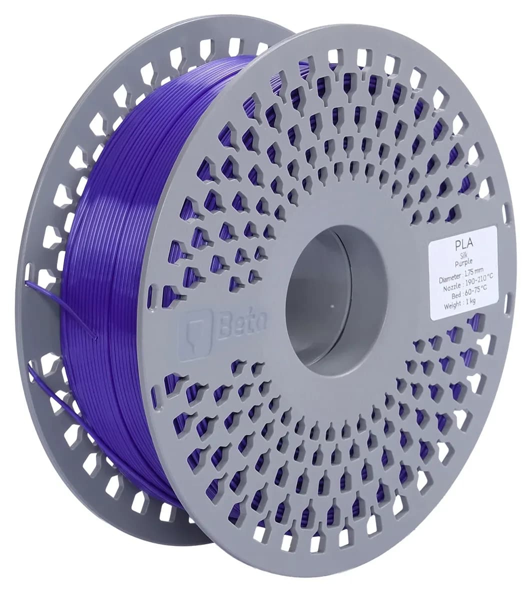 فیلامنت Beta Filament مدل PLA-Silk بنفش فیلامنت Beta Filament مدل PLA-Silk بنفش
