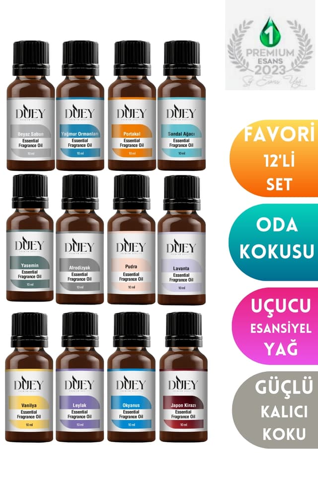 اسانس دیفیوزر و بخور DUEY 12 تایی اسانس دیفیوزر و بخور DUEY 12 تایی