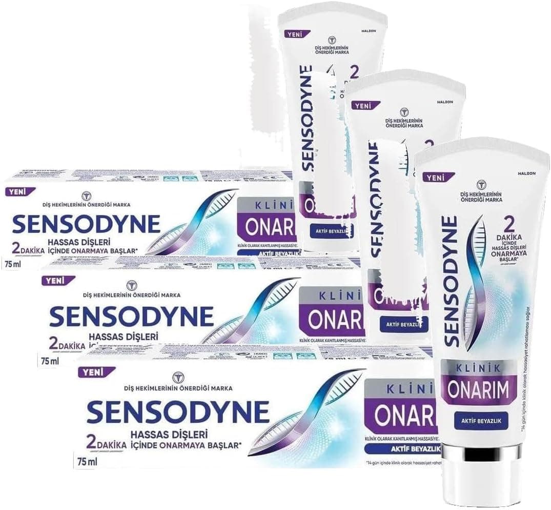 خمیردندان Sensodyne ترمیم بالینی با سفیدکنندگی فعال 75ml خمیردندان Sensodyne ترمیم بالینی با سفیدکنندگی فعال 75ml