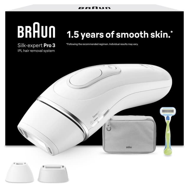 دستگاه IPL خانگی Braun Silk·expert Pro 3 با کیف و 2 هد مدل PL3122 دستگاه IPL خانگی Braun Silk·expert Pro 3 با کیف و 2 هد مدل PL3122