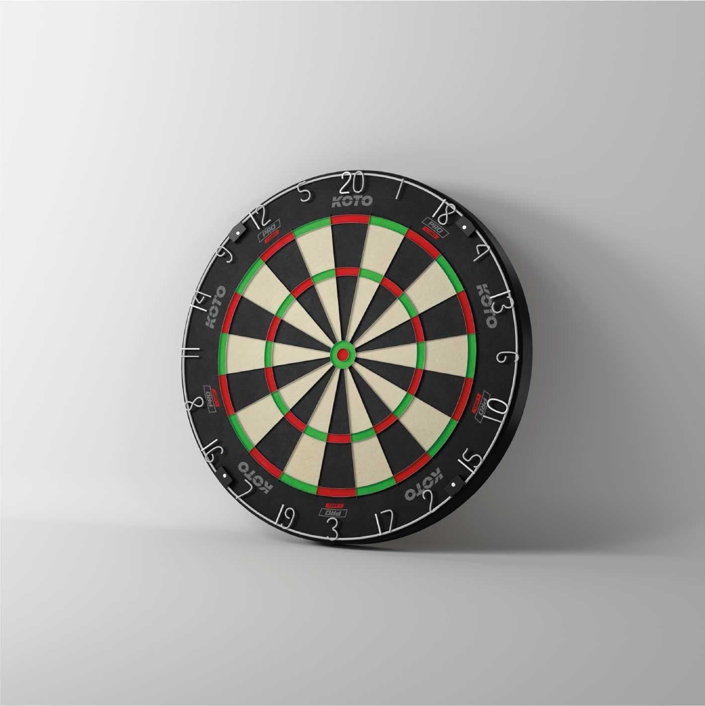تخته دارت KOTO darts با اندازه رسمی مسابقات، سیمکشی نازک، حلقه اعداد قرمز و نصب آسان مدل King Pro Target تخته دارت KOTO darts با اندازه رسمی مسابقات، سیمکشی نازک، حلقه اعداد قرمز و نصب آسان مدل King Pro Target