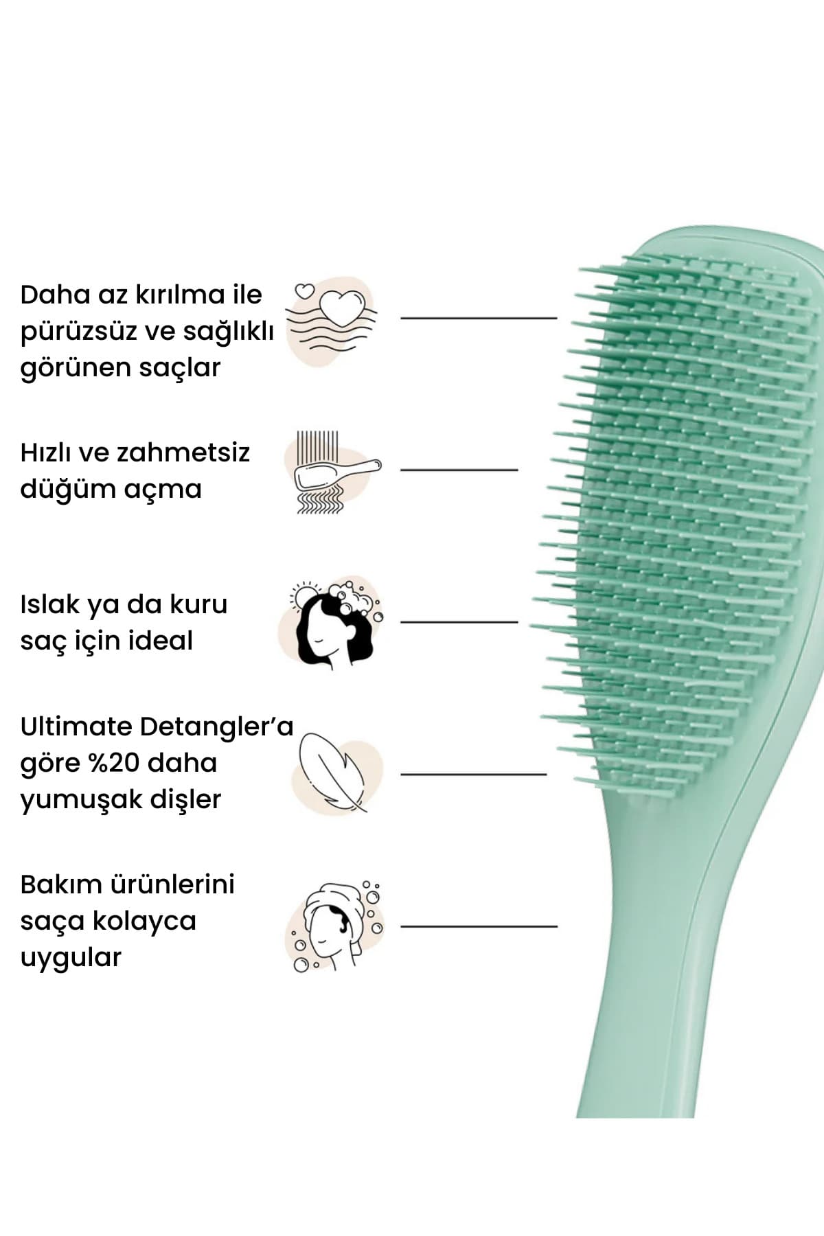 شانه مو برای موهای نازک و حساس Tangle Teezer ضدشکستگی مدل The Ultimate Detangler سبزآبی تیره شانه مو برای موهای نازک و حساس Tangle Teezer ضدشکستگی مدل The Ultimate Detangler سبزآبی تیره