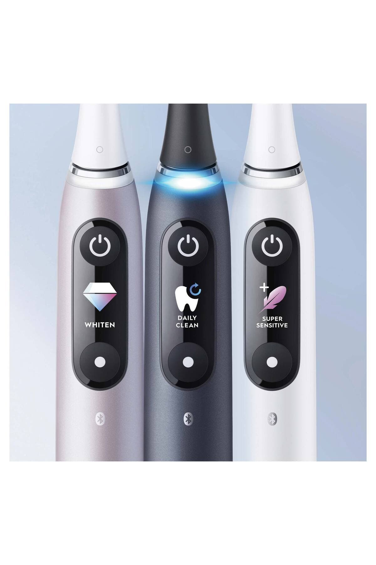 مسواک برقی شارژی Oral-B با 1 سری، شارژر مغناطیسی سریع و باتری بادوام مدل iO9 مسواک برقی شارژی Oral-B با 1 سری، شارژر مغناطیسی سریع و باتری بادوام مدل iO9