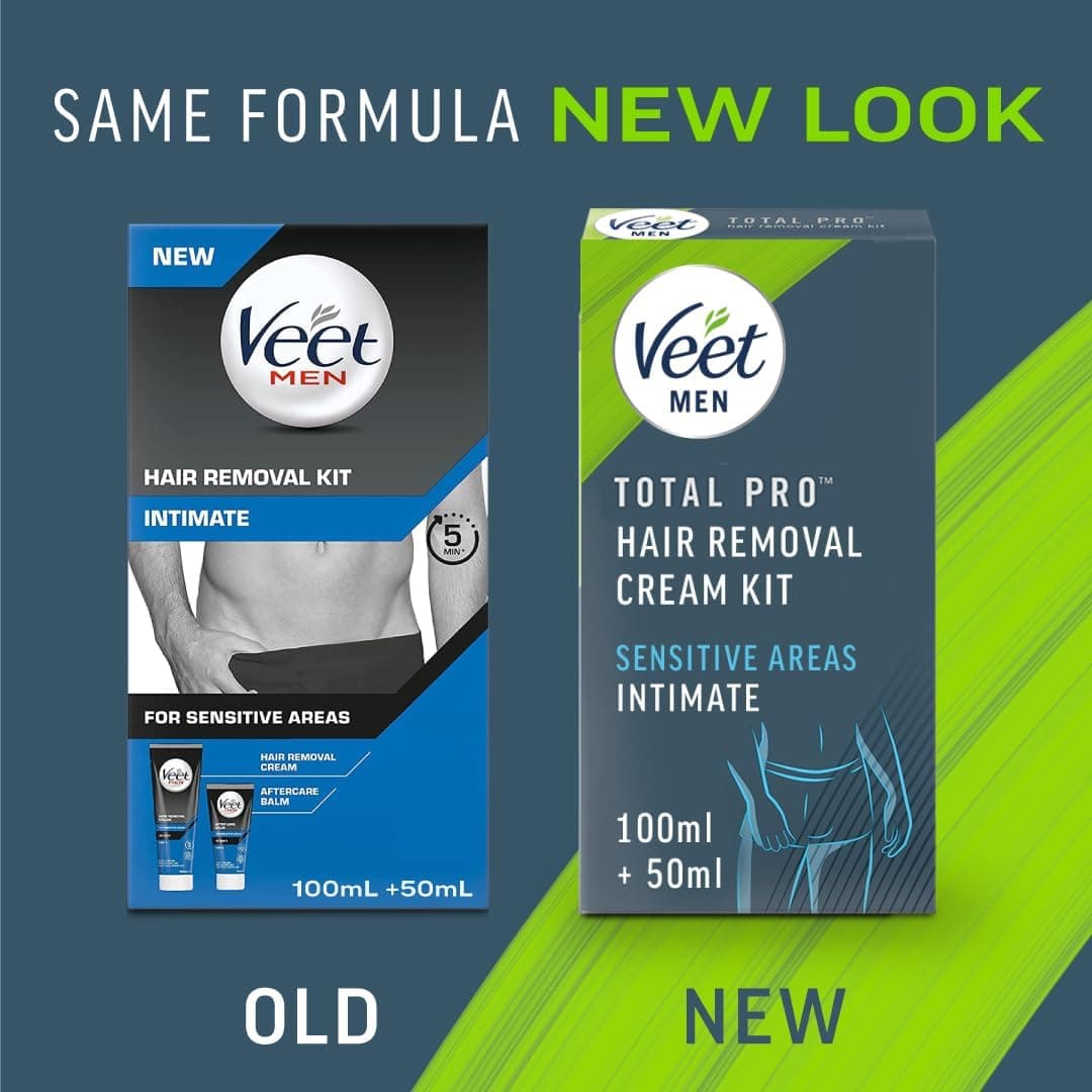کیت موبر ناحیه تناسلی مردانه Veet شامل کرم 100 ml، بالم پس از اصلاح 50 ml و کاردک کیت موبر ناحیه تناسلی مردانه Veet شامل کرم 100 ml، بالم پس از اصلاح 50 ml و کاردک