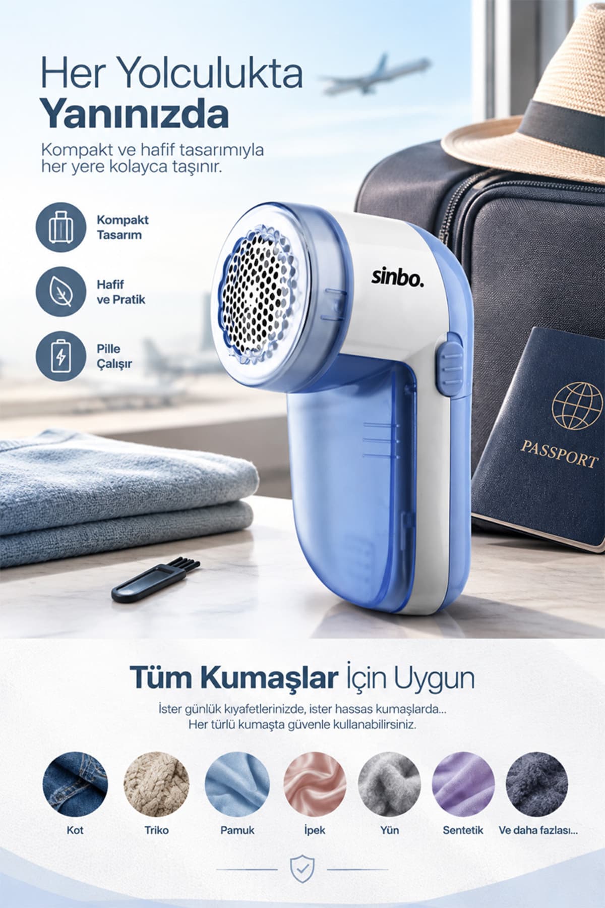 دستگاه پرزگیر لباس Sinbo مدل SS-4046 دستگاه پرزگیر لباس Sinbo مدل SS-4046